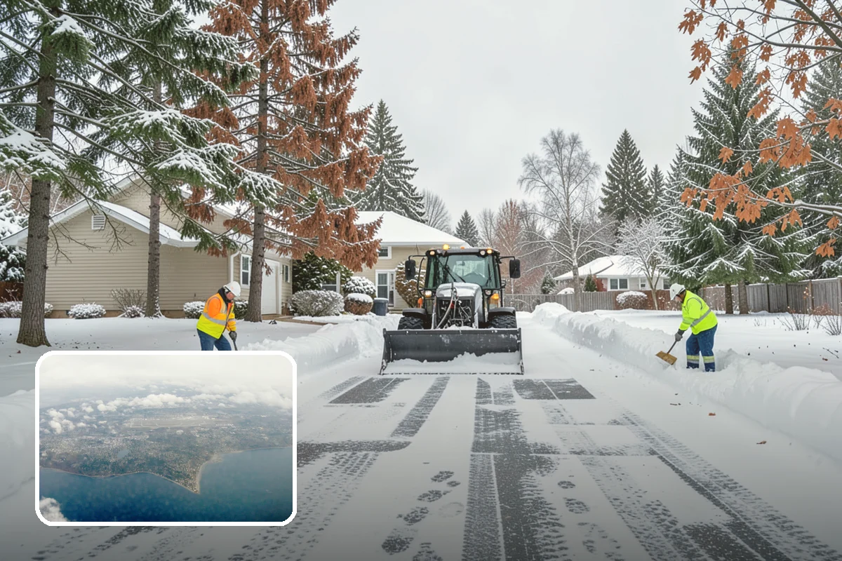 Snow Stake Installation in Burien, King County, WA - Provides objective accumulation readings for trigger-based contracts