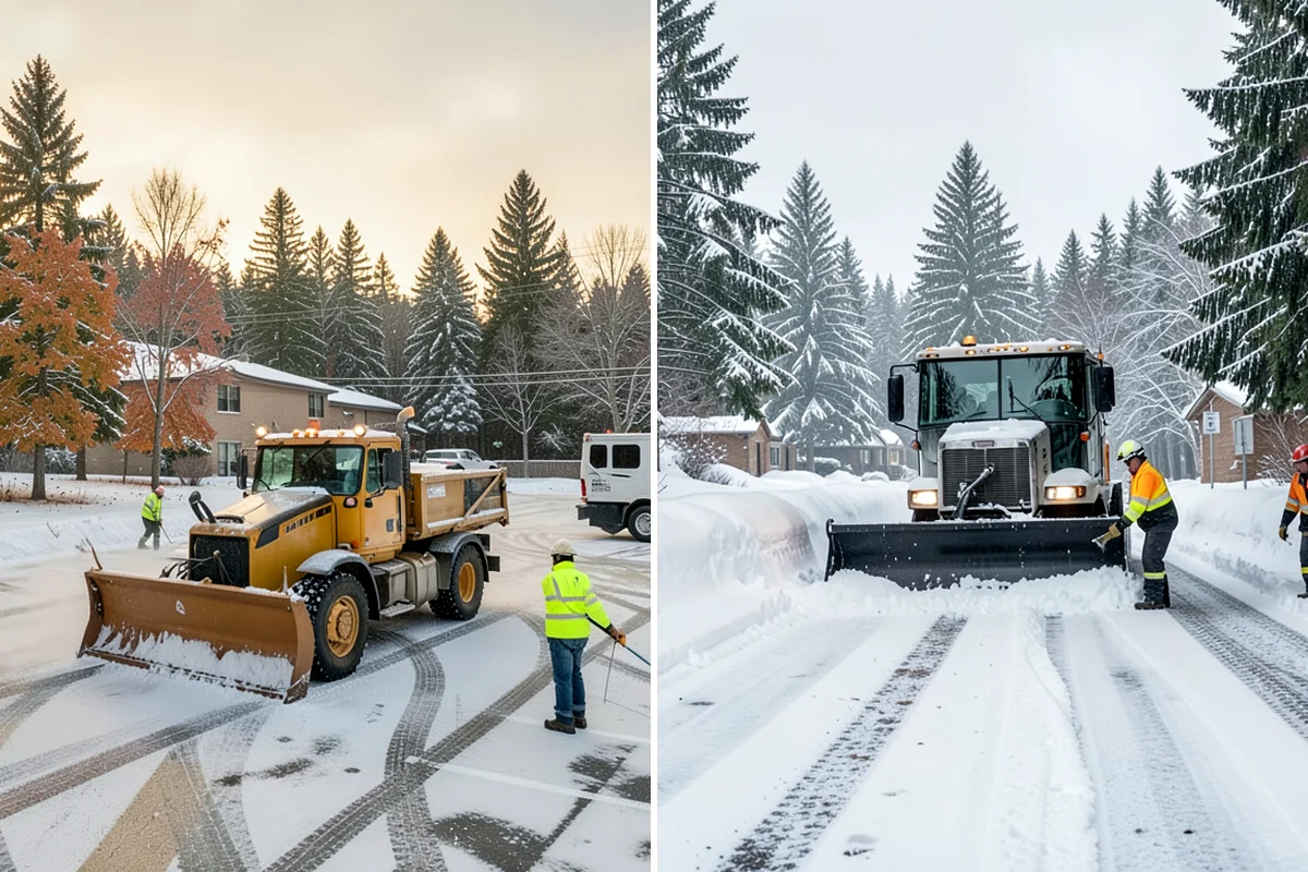 Snow Stake Installation in Clyde Hill, King County, WA - We choose representative open locations away from drifts and eaves