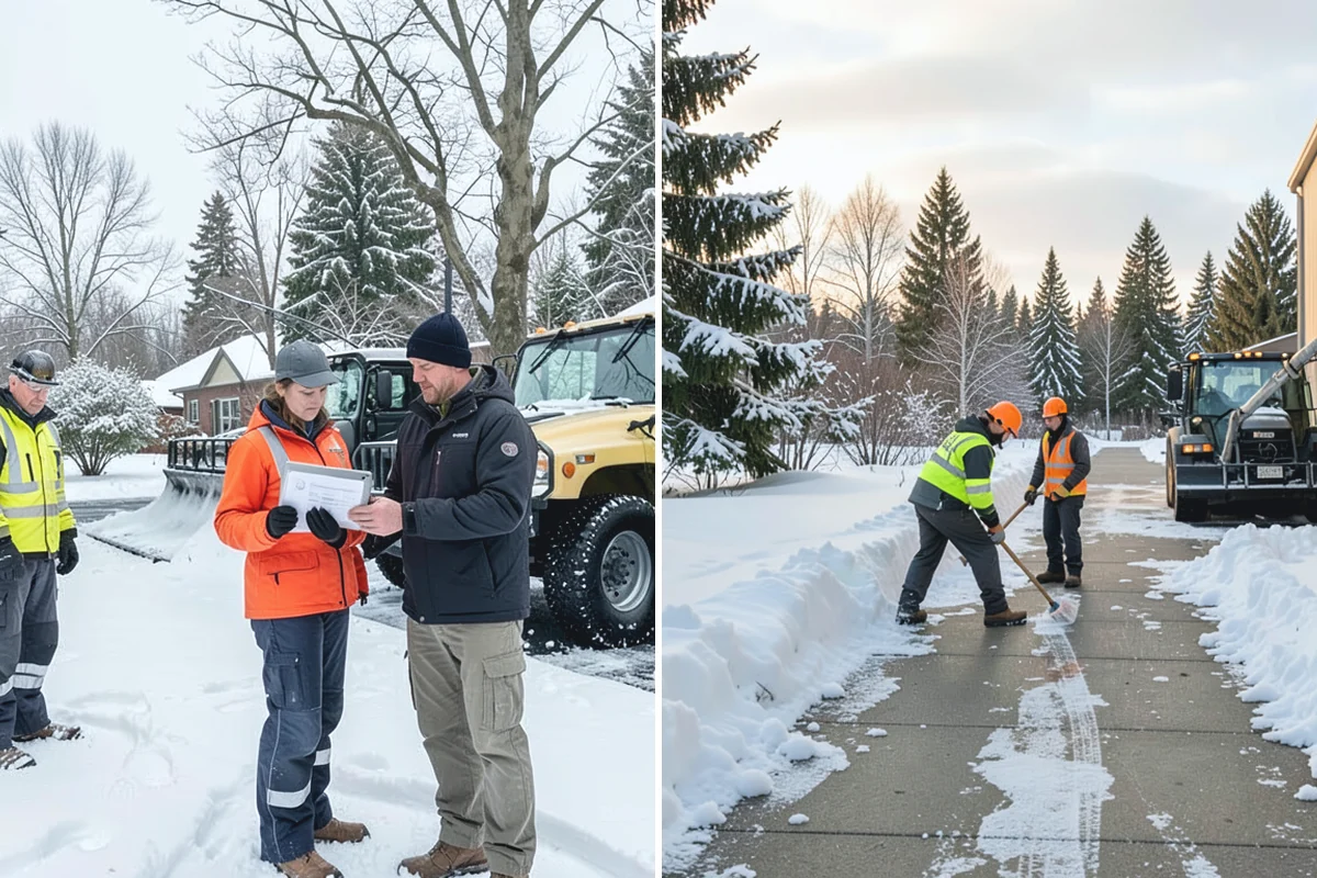 Snow Stake Installation in Darrington, Snohomish County, WA - We choose representative open locations away from drifts and eaves