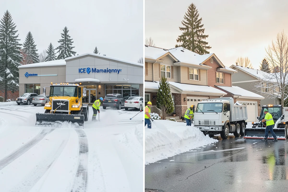 Snow Stake Installation in Des Moines, King County, WA - We choose representative open locations away from drifts and eaves