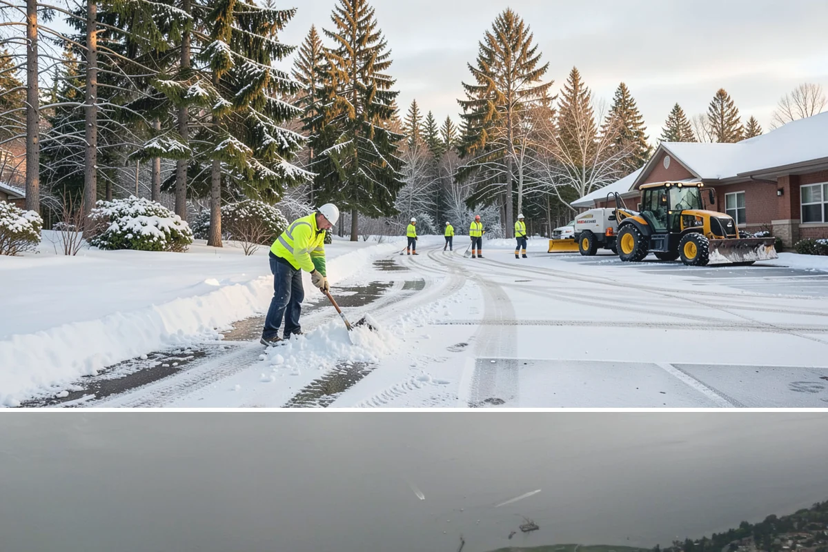Snow Stake Installation in Des Moines, King County, WA - We set measurement stakes at the start of the contract season in November so every storm is gauged consistently through March.