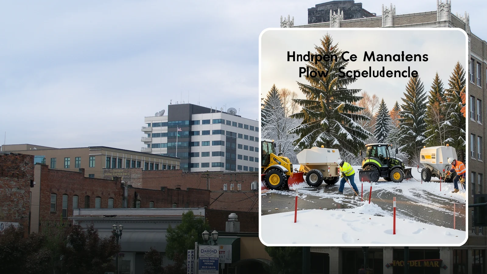 Snow Stake Installation in Everett, Snohomish County, WA - We install measurement snow stakes so you and our crew can verify accumulation depth and trigger service at the right moment.