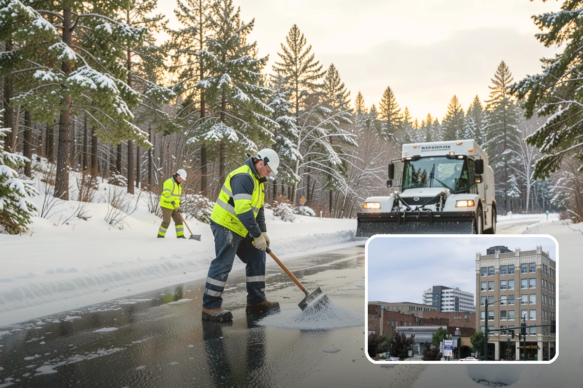 Snow Stake Installation in Everett, Snohomish County, WA - Provides objective accumulation readings for trigger-based contracts