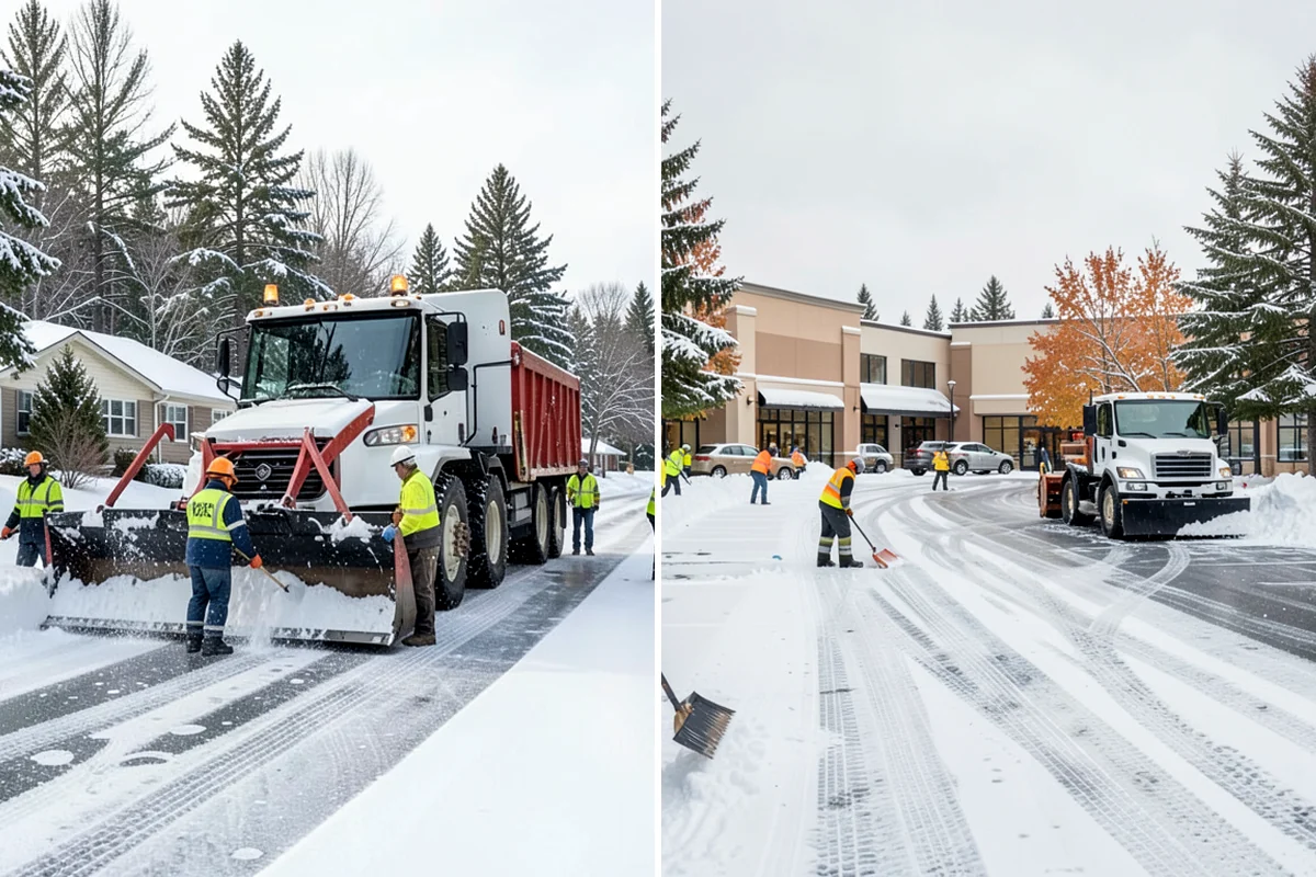Snow Stake Installation in Federal Way, King County, WA - We choose representative open locations away from drifts and eaves
