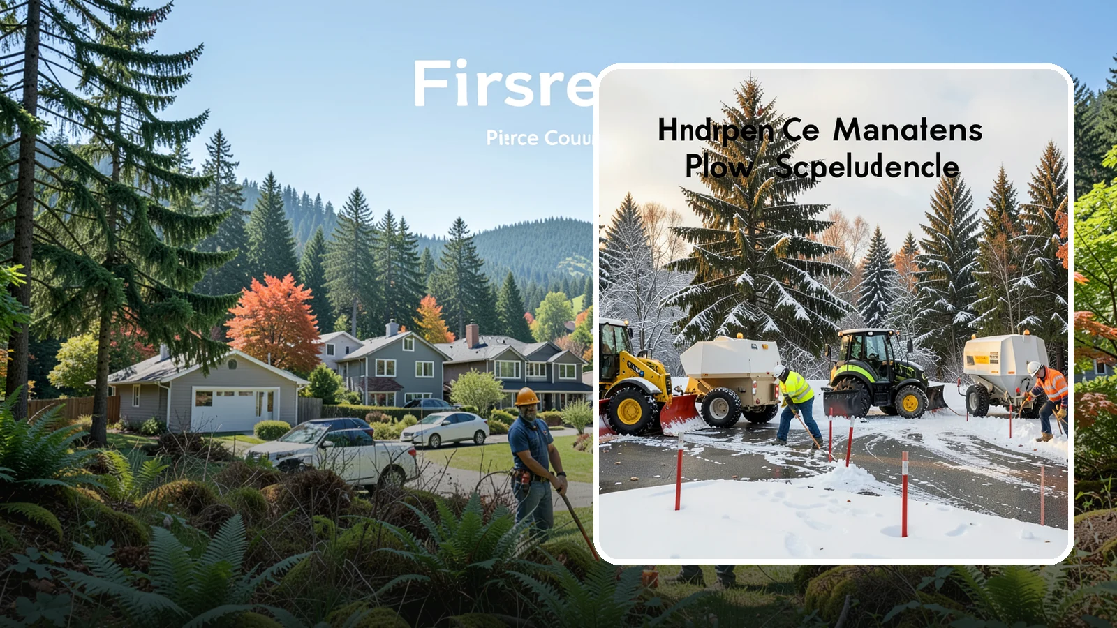 Snow Stake Installation in Fircrest, Pierce County, WA - We install measurement snow stakes so you and our crew can verify accumulation depth and trigger service at the right moment.
