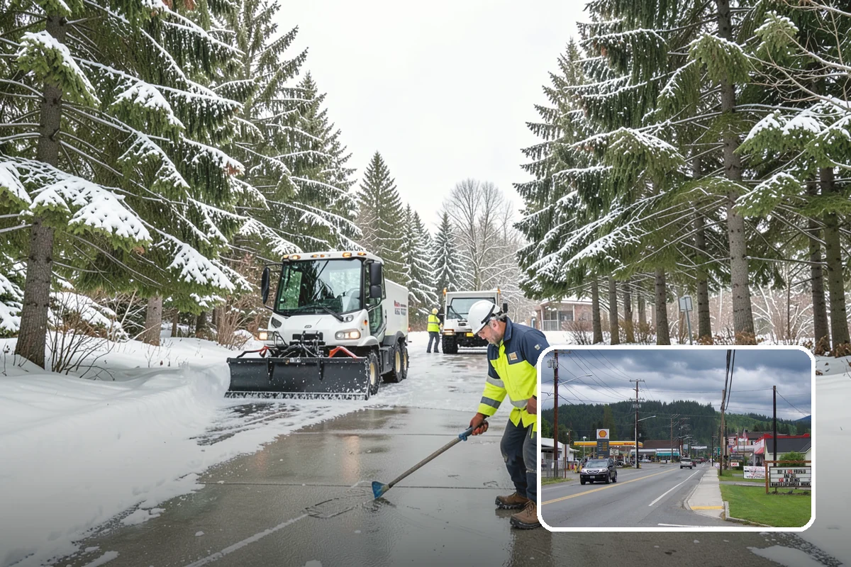Snow Stake Installation in Granite Falls, Snohomish County, WA - Provides objective accumulation readings for trigger-based contracts