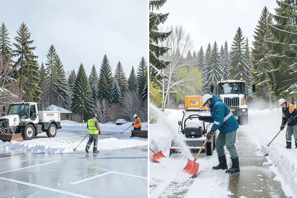 Snow Stake Installation in Hamilton, Skagit County, WA - We choose representative open locations away from drifts and eaves