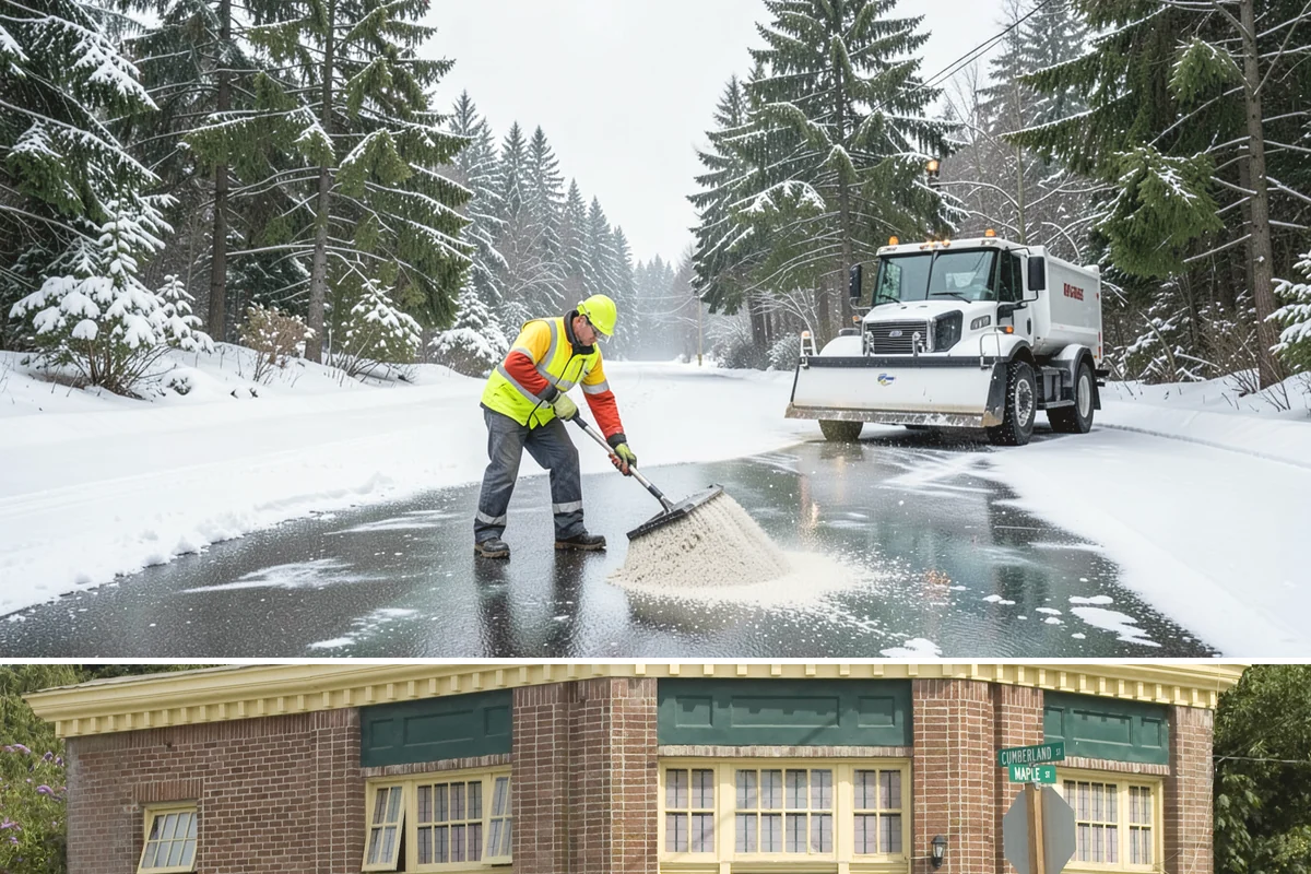 Snow Stake Installation in Hamilton, Skagit County, WA - We set measurement stakes at the start of the contract season in November so every storm is gauged consistently through March.