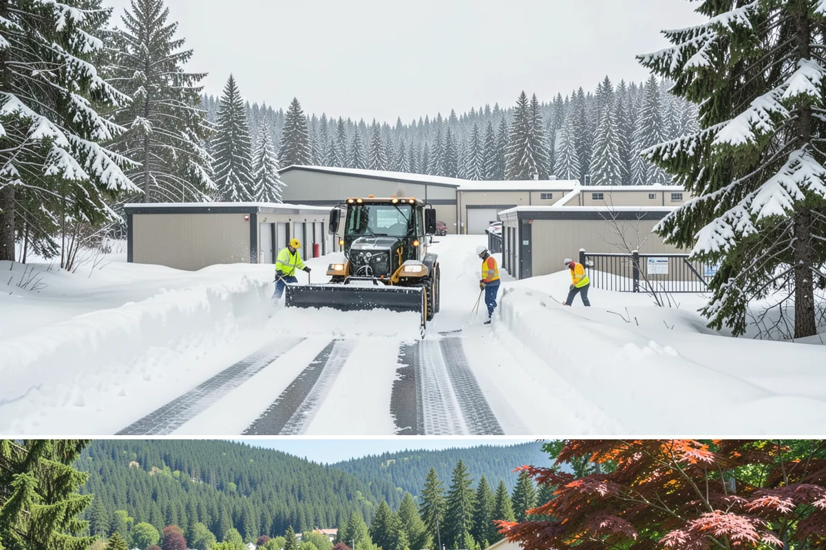 Snow Stake Installation in Index, Snohomish County, WA - We set measurement stakes at the start of the contract season in November so every storm is gauged consistently through March.