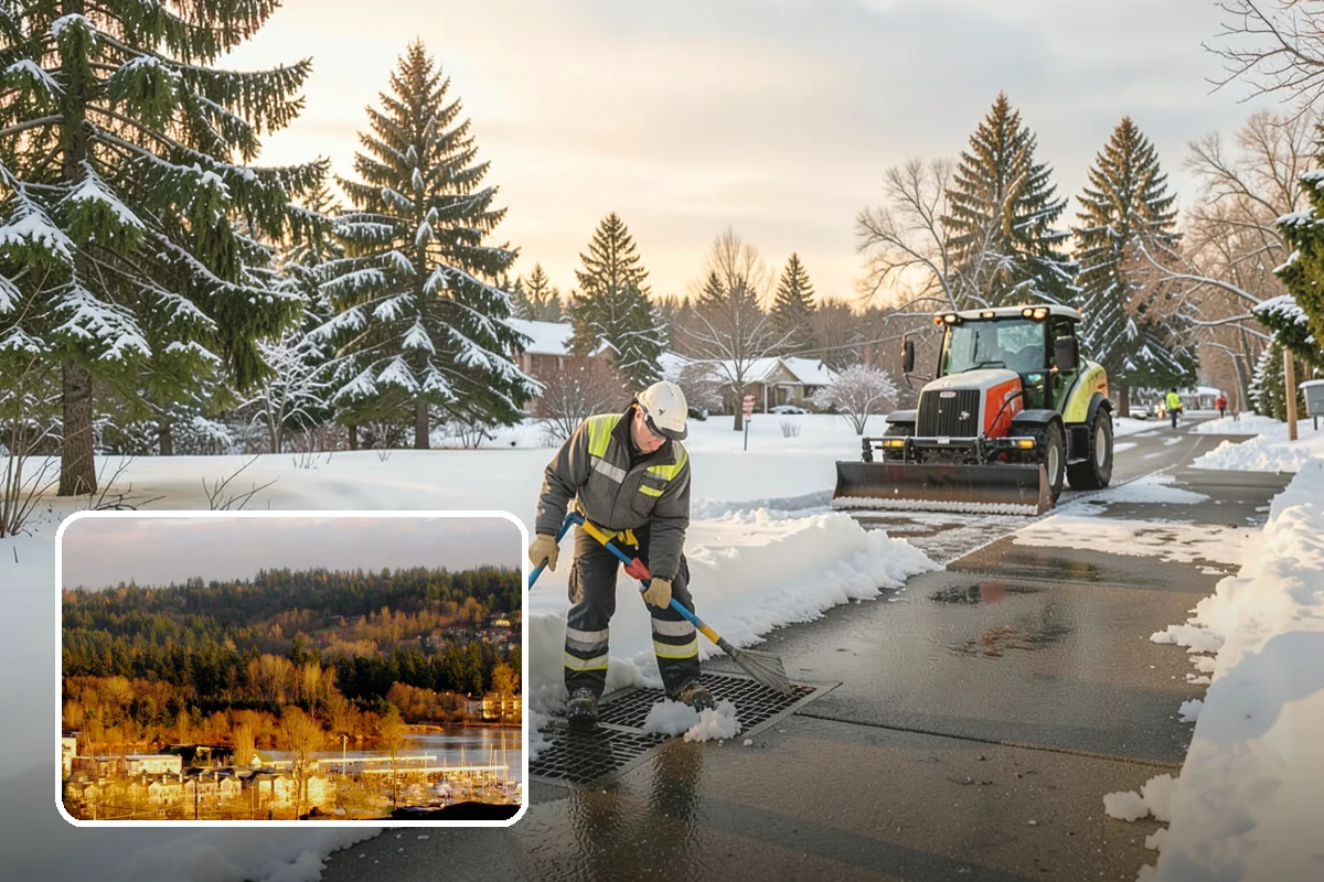 Snow Stake Installation in Kenmore, King County, WA - Provides objective accumulation readings for trigger-based contracts