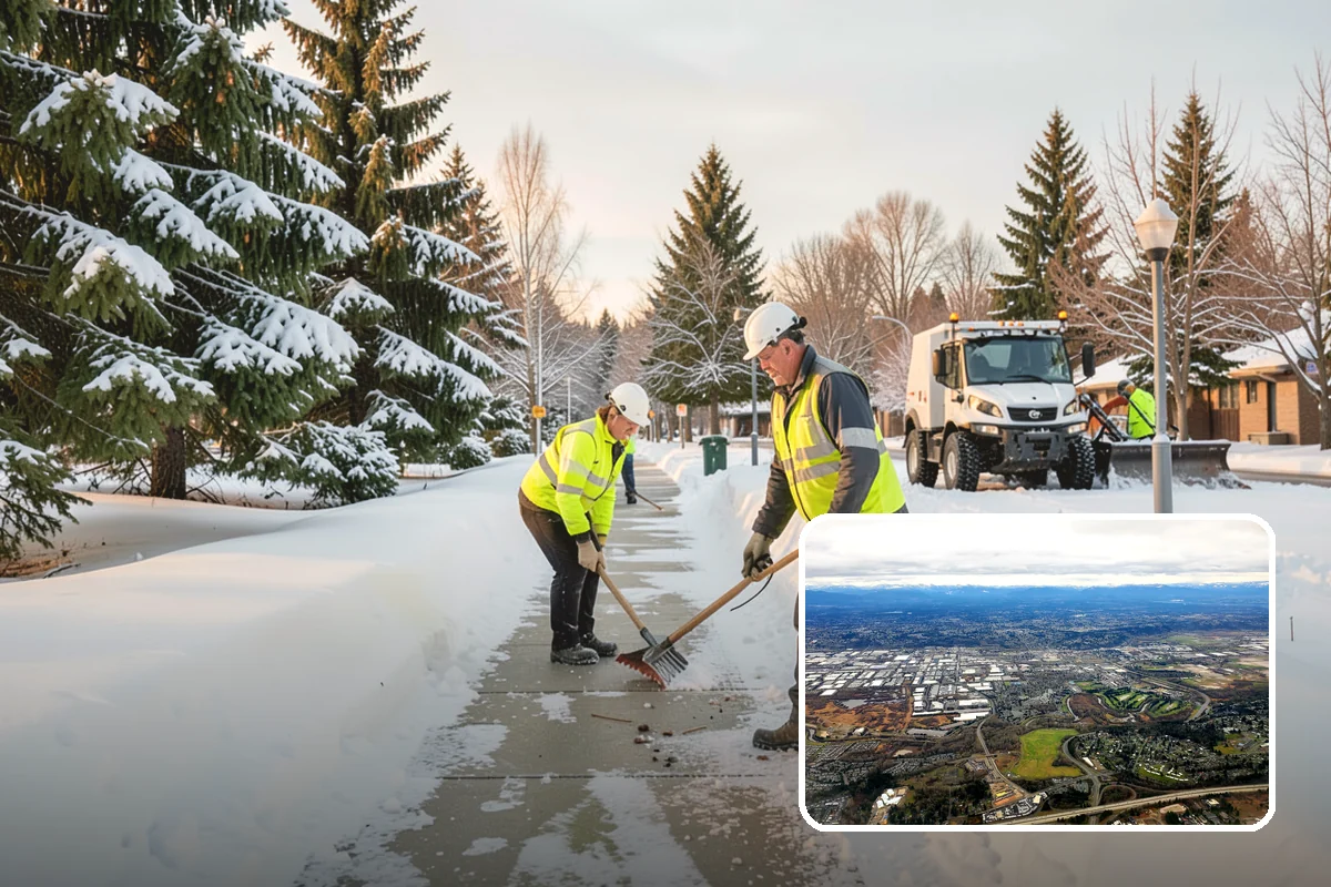 Snow Stake Installation in Kent, King County, WA - Provides objective accumulation readings for trigger-based contracts