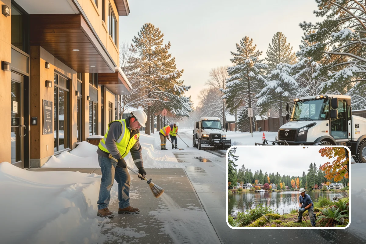 Snow Stake Installation in La Conner, Skagit County, WA - Provides objective accumulation readings for trigger-based contracts