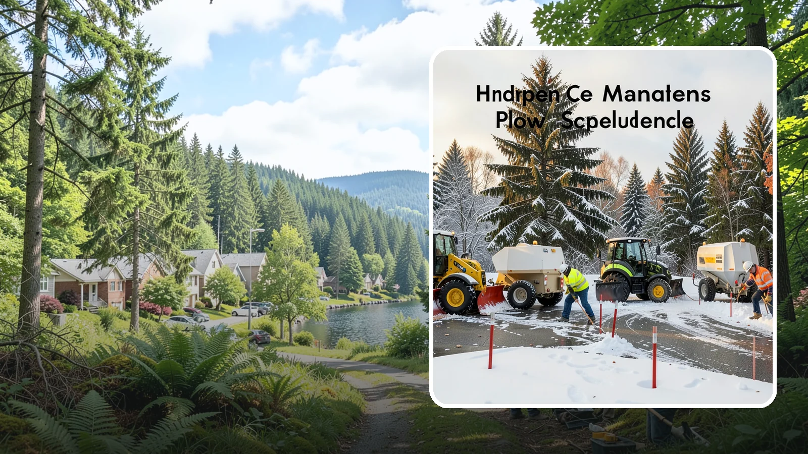 Snow Stake Installation in Lake Forest Park, King County, WA - We install measurement snow stakes so you and our crew can verify accumulation depth and trigger service at the right moment.