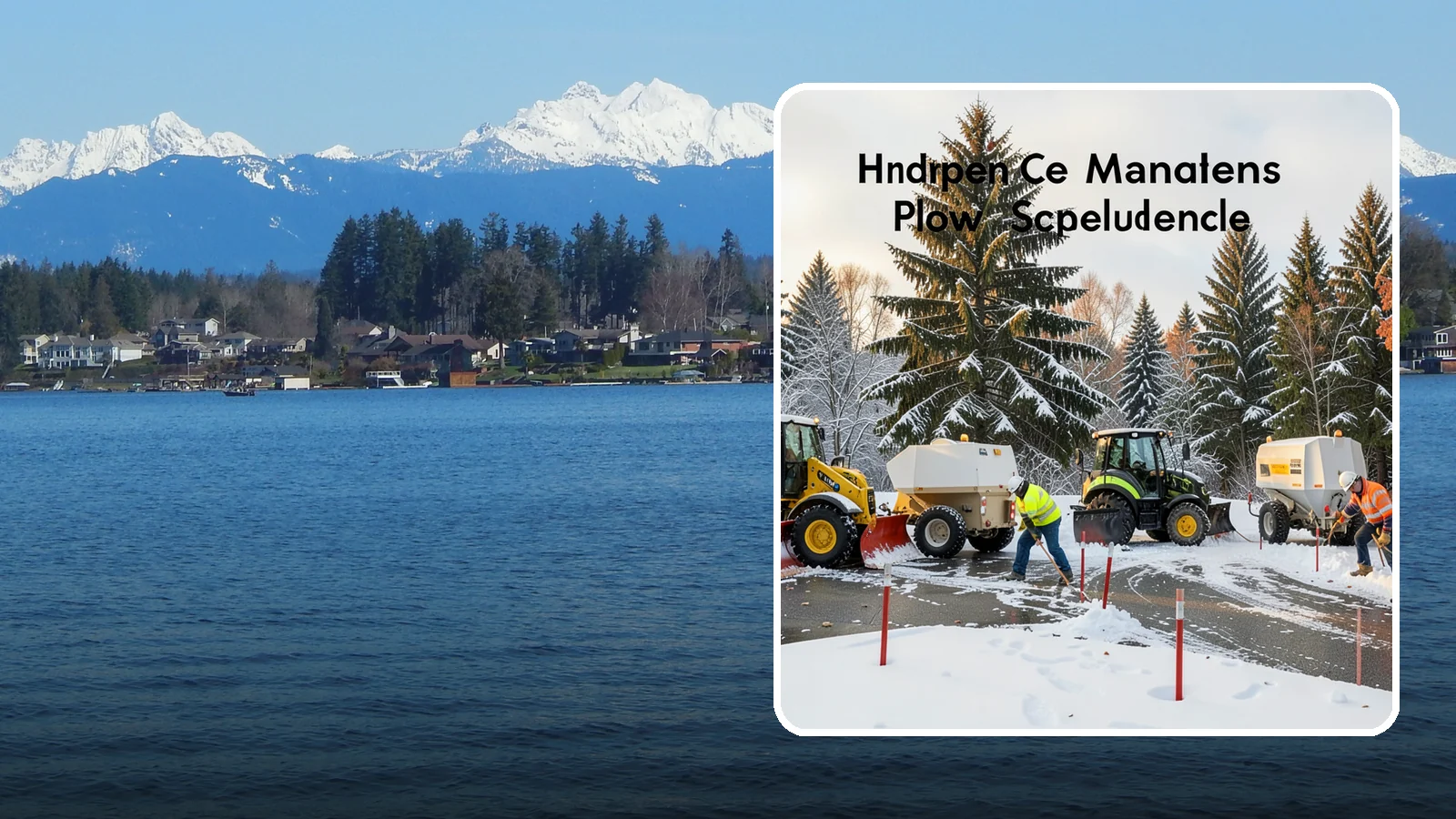 Snow Stake Installation in Lake Stevens, Snohomish County, WA - We install measurement snow stakes so you and our crew can verify accumulation depth and trigger service at the right moment.