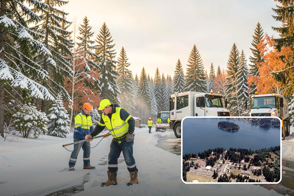 Snow Stake Installation in Lakewood, Pierce County, WA - Provides objective accumulation readings for trigger-based contracts