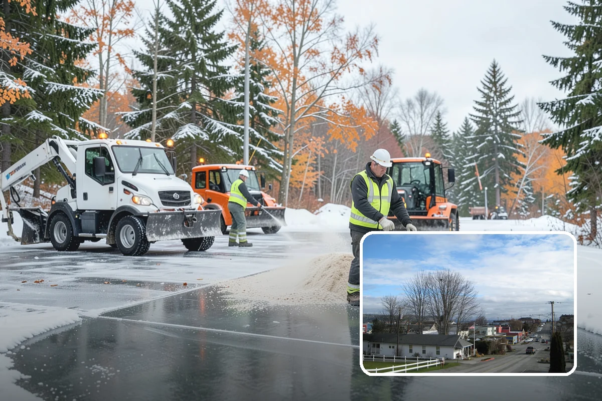 Snow Stake Installation in Langley, Island County, WA - Provides objective accumulation readings for trigger-based contracts