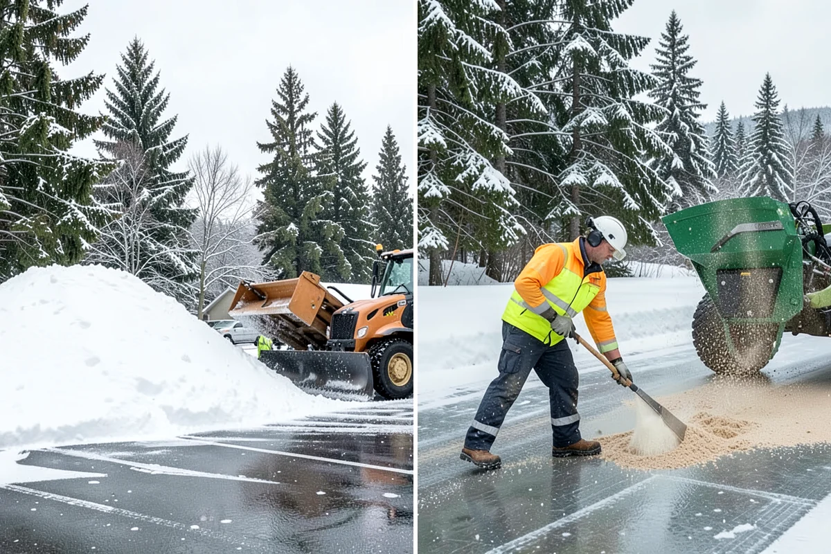 Snow Stake Installation in Lyman, Skagit County, WA - We choose representative open locations away from drifts and eaves