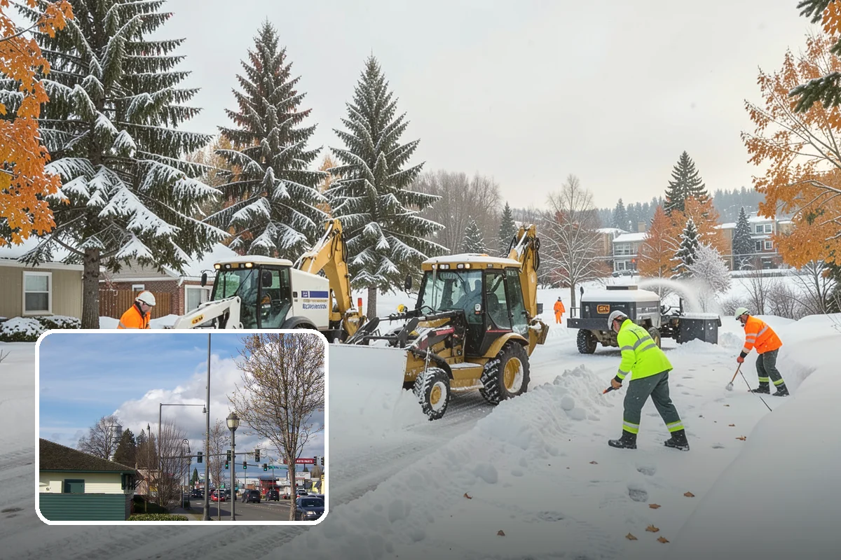 Snow Stake Installation in Marysville, Snohomish County, WA - Provides objective accumulation readings for trigger-based contracts