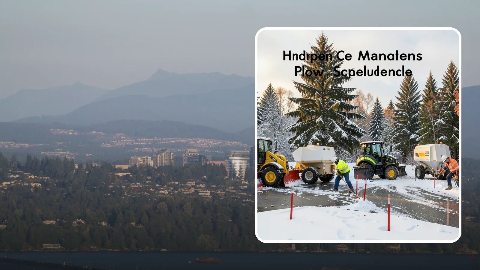 Snow Stake Installation in Medina, King County, WA - We install measurement snow stakes so you and our crew can verify accumulation depth and trigger service at the right moment.
