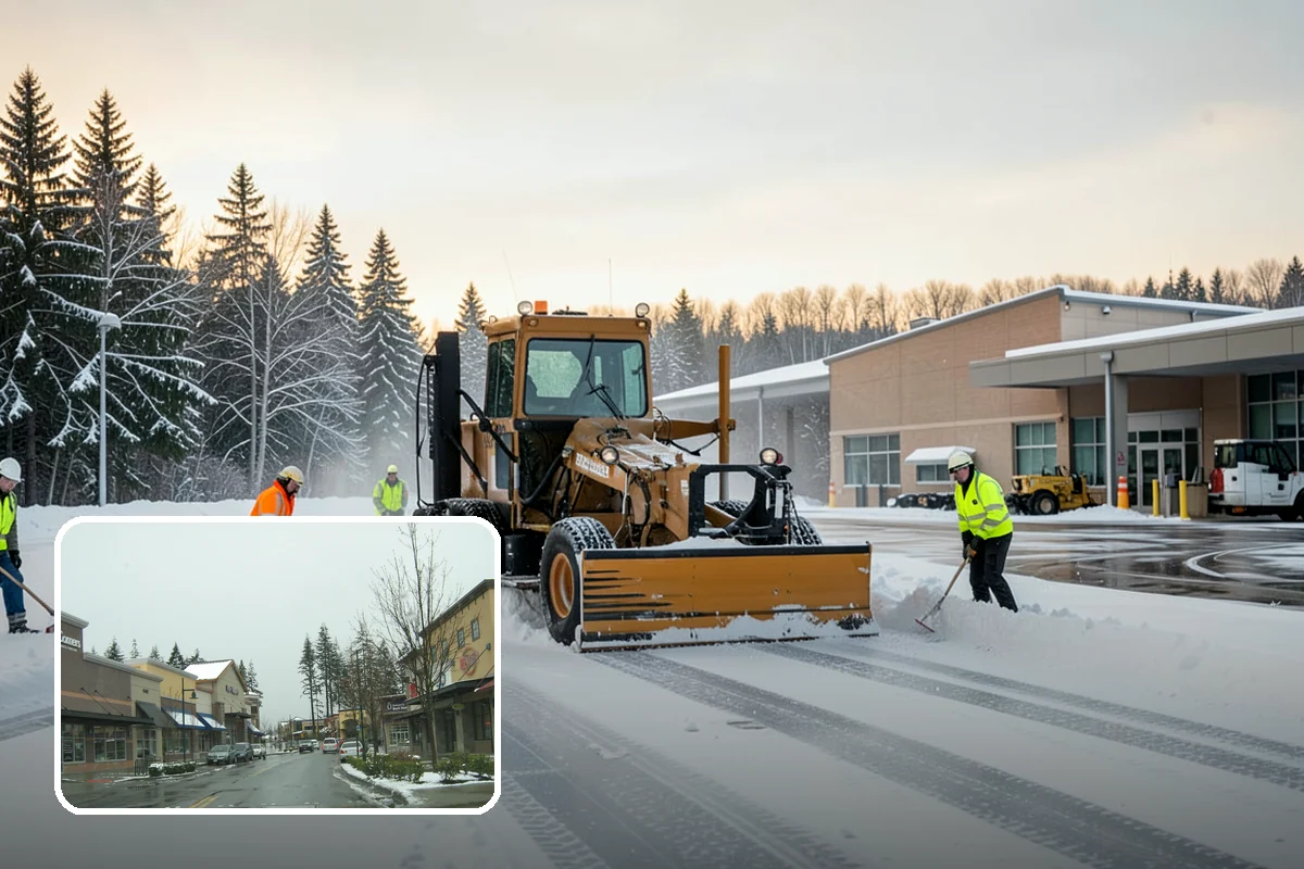Snow Stake Installation in Mill Creek, Snohomish County, WA - Provides objective accumulation readings for trigger-based contracts