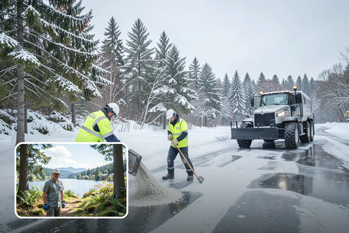 Snow Stake Installation in Milton, King County, WA - Provides objective accumulation readings for trigger-based contracts