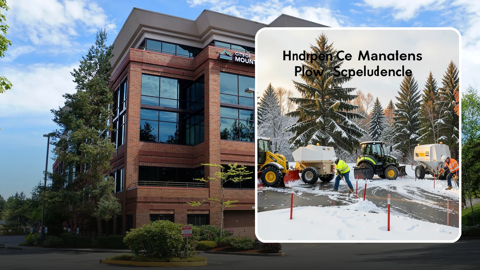 Snow Stake Installation in Mountlake Terrace, Snohomish County, WA - We install measurement snow stakes so you and our crew can verify accumulation depth and trigger service at the right moment.