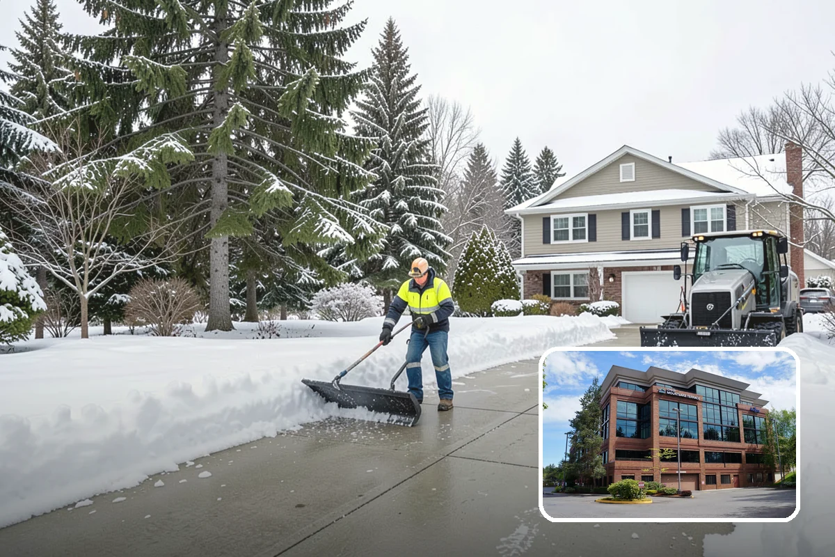 Snow Stake Installation in Mountlake Terrace, Snohomish County, WA - Provides objective accumulation readings for trigger-based contracts