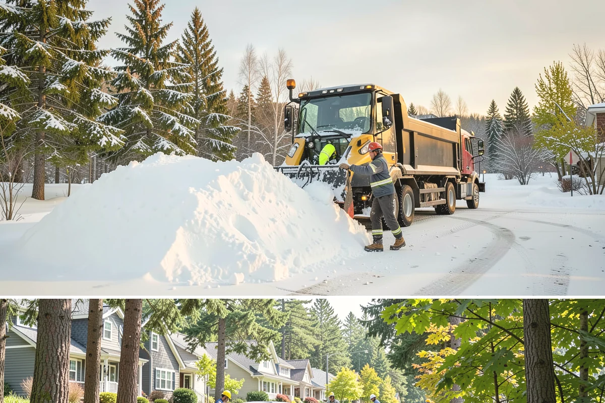 Snow Stake Installation in Normandy Park, King County, WA - We set measurement stakes at the start of the contract season in November so every storm is gauged consistently through March.