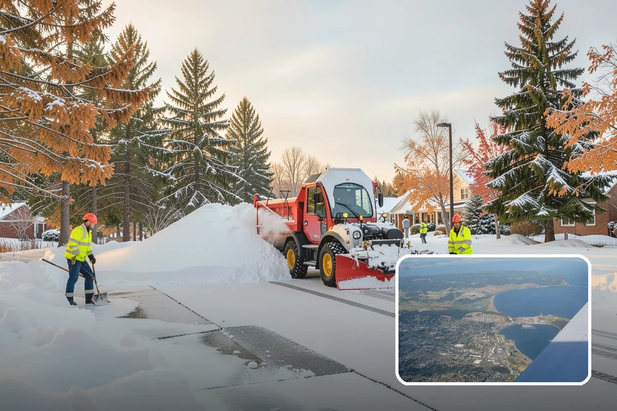 Snow Stake Installation in Oak Harbor, Island County, WA - Provides objective accumulation readings for trigger-based contracts