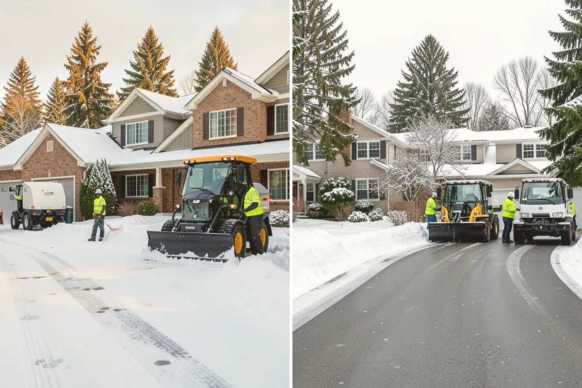 Snow Stake Installation in Orting, Pierce County, WA - We choose representative open locations away from drifts and eaves