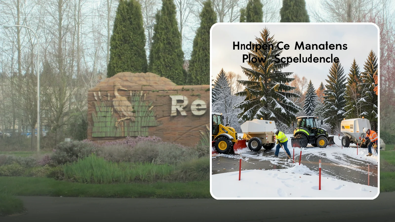 Snow Stake Installation in Renton, King County, WA - We install measurement snow stakes so you and our crew can verify accumulation depth and trigger service at the right moment.
