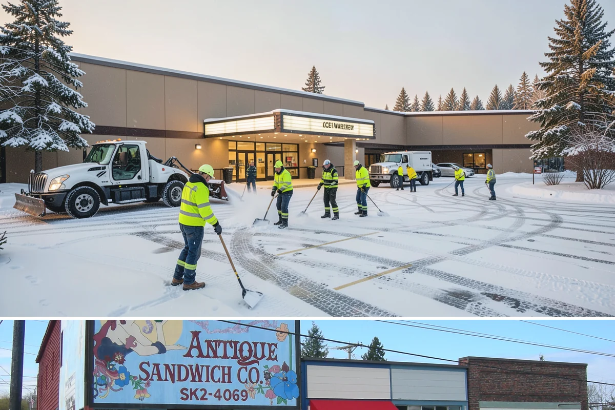 Snow Stake Installation in Ruston, Pierce County, WA - We set measurement stakes at the start of the contract season in November so every storm is gauged consistently through March.