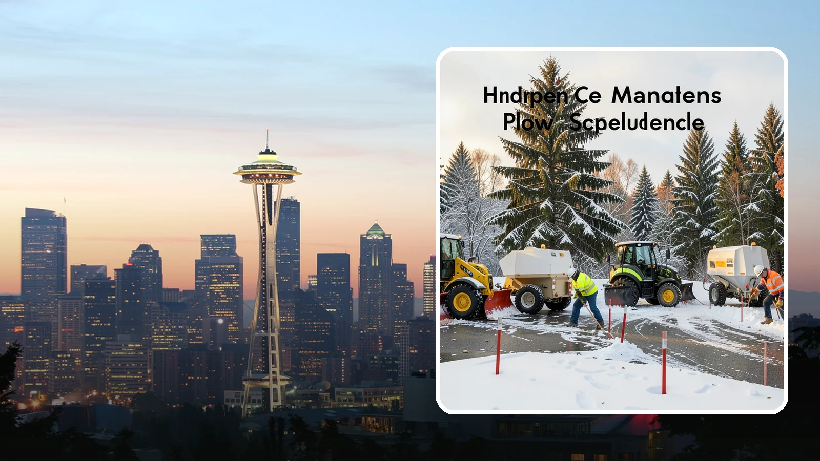 Snow Stake Installation in Seattle, King County, WA - We install measurement snow stakes so you and our crew can verify accumulation depth and trigger service at the right moment.