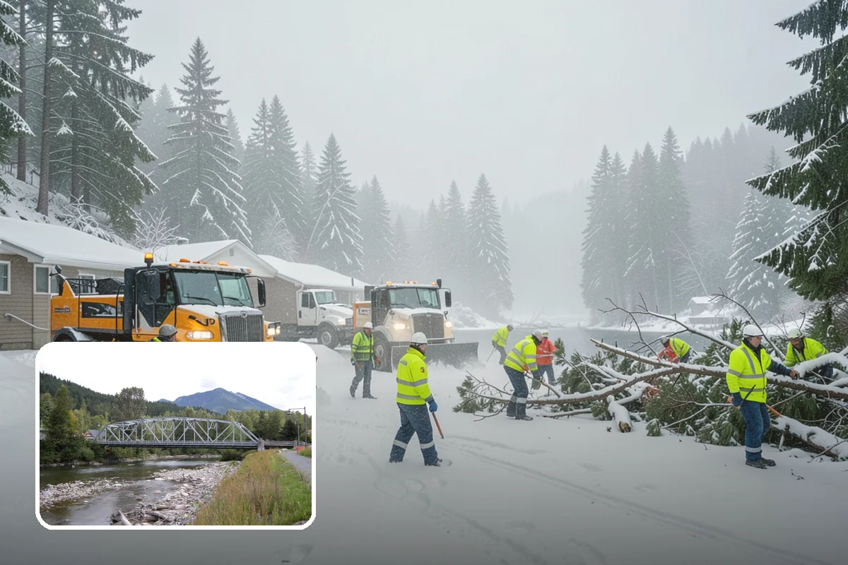 Snow Stake Installation in Skykomish, King County, WA - Provides objective accumulation readings for trigger-based contracts