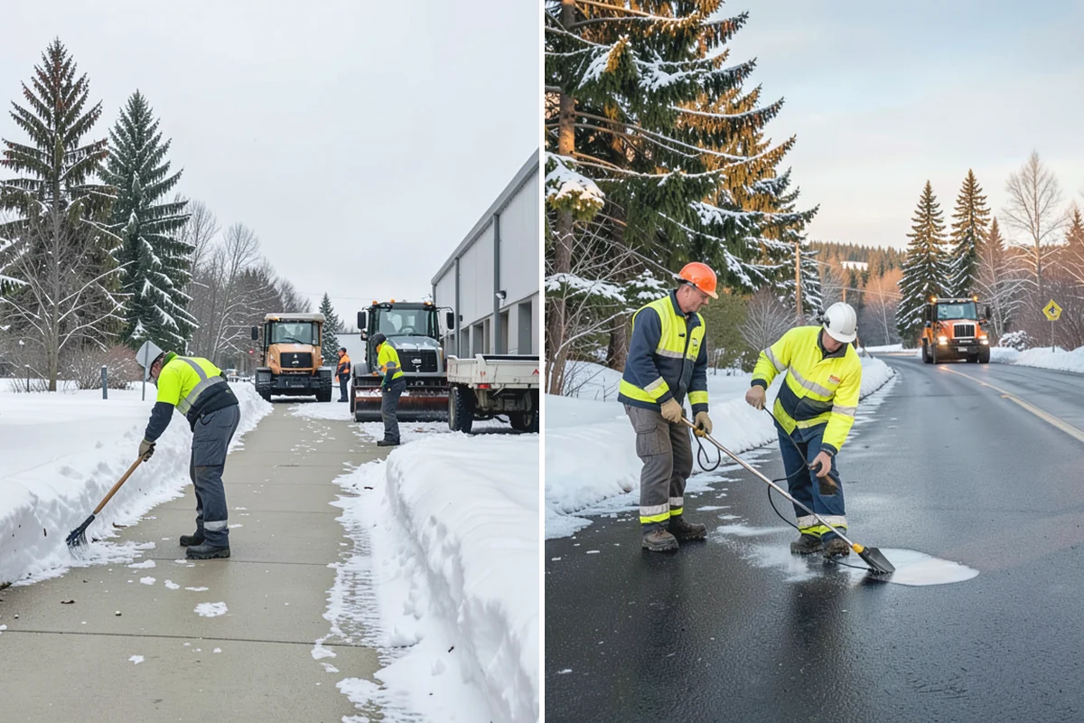 Snow Stake Installation in Skykomish, King County, WA - We choose representative open locations away from drifts and eaves