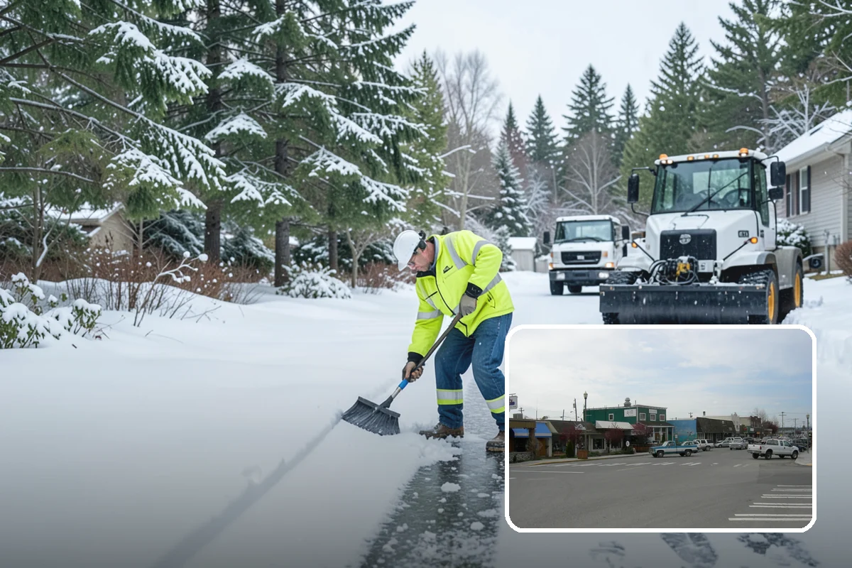 Snow Stake Installation in Stanwood, Snohomish County, WA - Provides objective accumulation readings for trigger-based contracts