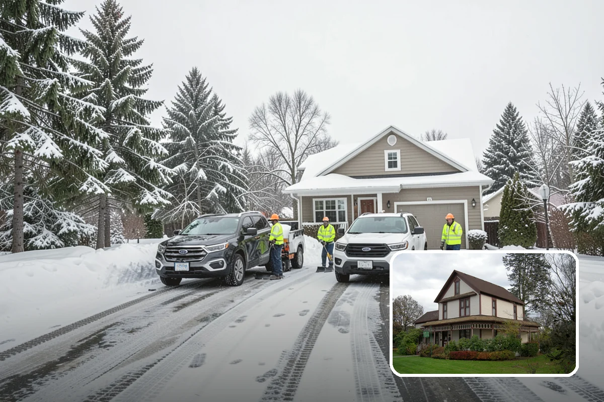 Snow Stake Installation in Sumner, Pierce County, WA - Provides objective accumulation readings for trigger-based contracts