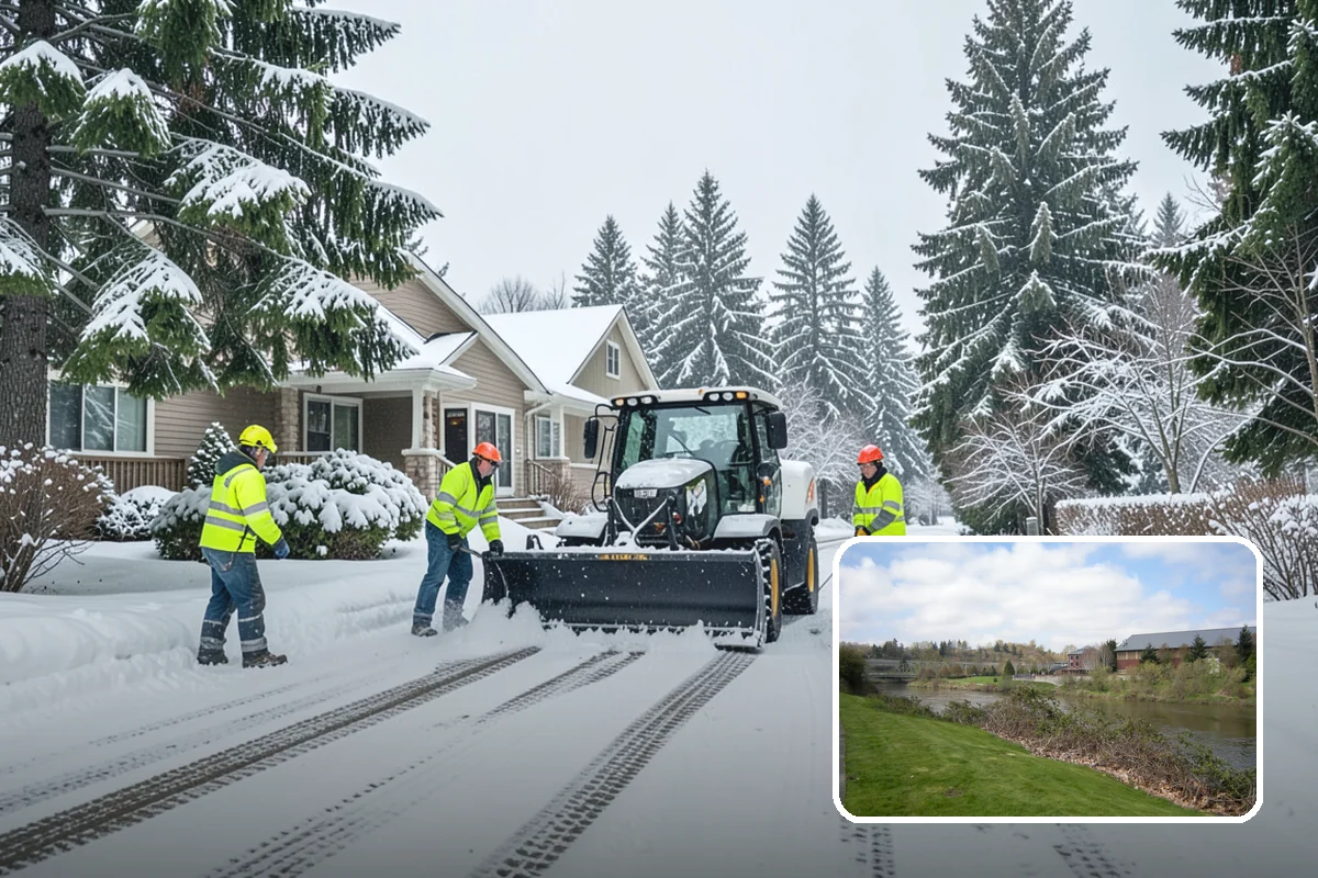 Snow Stake Installation in Tukwila, King County, WA - Provides objective accumulation readings for trigger-based contracts