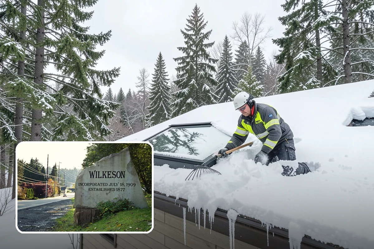 Snow Stake Installation in Wilkeson, Pierce County, WA - Provides objective accumulation readings for trigger-based contracts