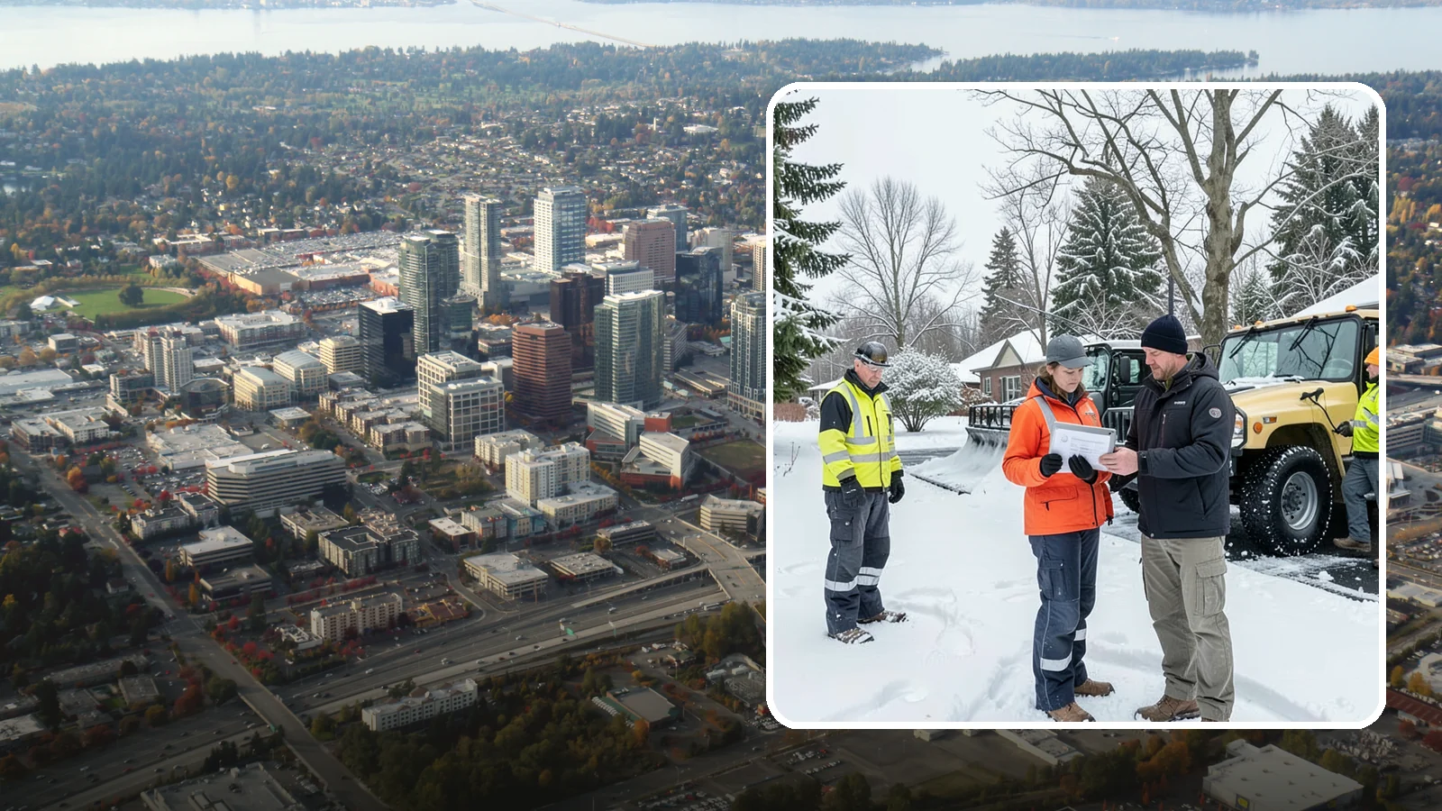 Snow Standby Service in Bellevue, King County, WA - A reserved crew held ready for your property so a response is guaranteed the moment you need one.