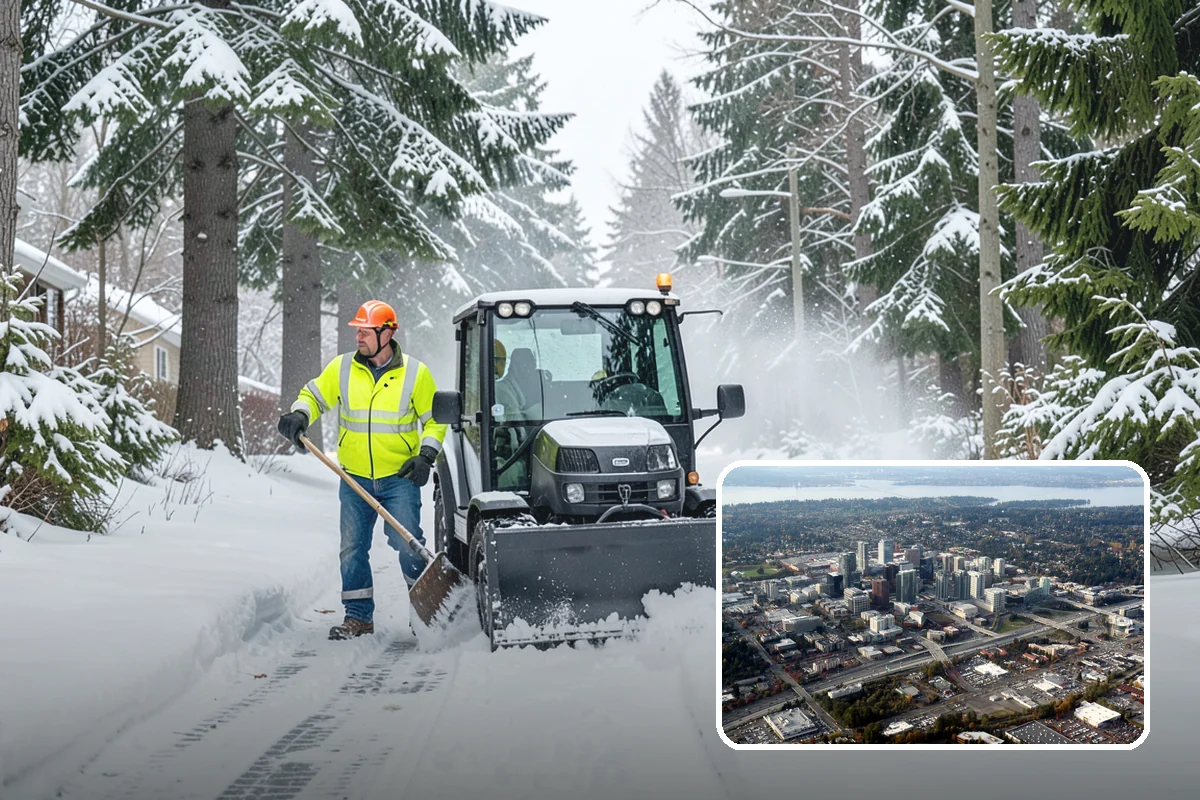 Snow Standby Service in Bellevue, King County, WA - Dedicated crew and equipment reserved for you
