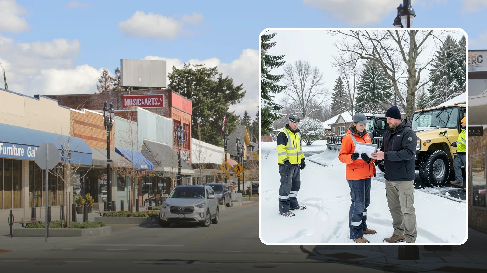 Snow Standby Service in Bothell, King County, WA - A reserved crew held ready for your property so a response is guaranteed the moment you need one.
