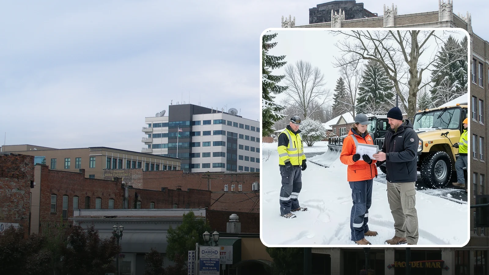 Snow Standby Service in Everett, Snohomish County, WA - A reserved crew held ready for your property so a response is guaranteed the moment you need one.