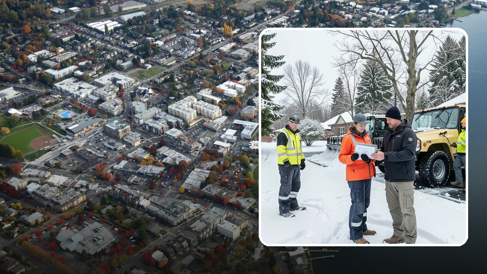 Snow Standby Service in Kirkland, King County, WA - A reserved crew held ready for your property so a response is guaranteed the moment you need one.