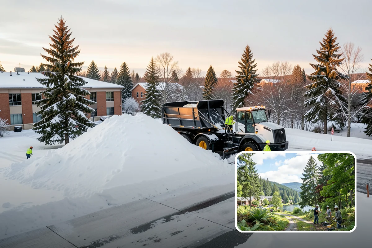 Snow Standby Service in Lake Forest Park, King County, WA - Dedicated crew and equipment reserved for you