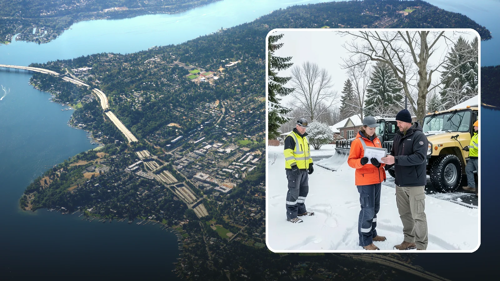 Snow Standby Service in Mercer Island, King County, WA - A reserved crew held ready for your property so a response is guaranteed the moment you need one.