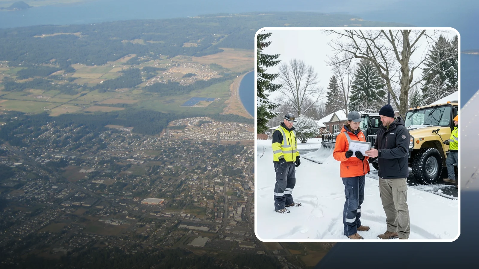 Snow Standby Service in Oak Harbor, Island County, WA - A reserved crew held ready for your property so a response is guaranteed the moment you need one.