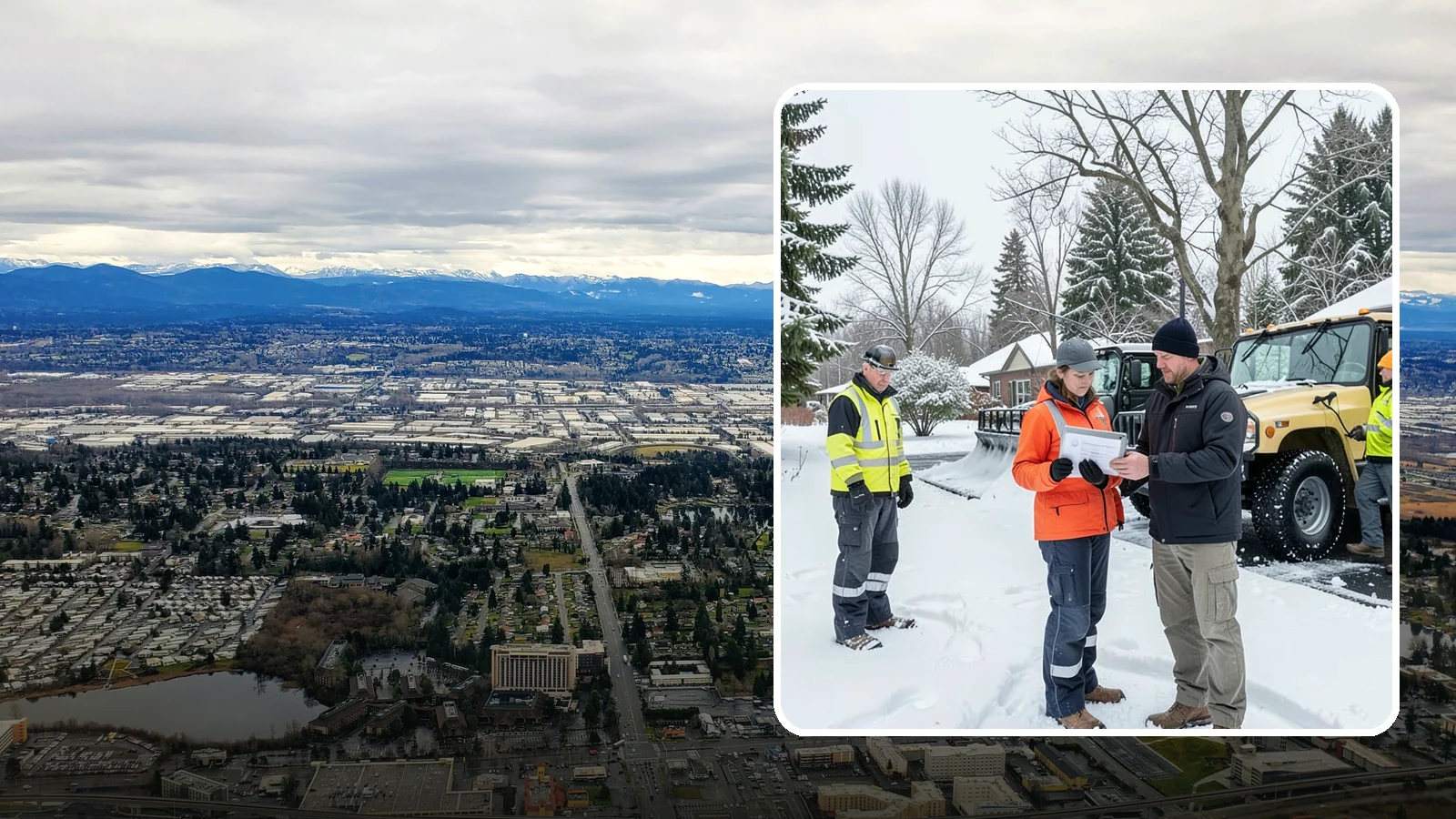 Snow Standby Service in SeaTac, King County, WA - A reserved crew held ready for your property so a response is guaranteed the moment you need one.
