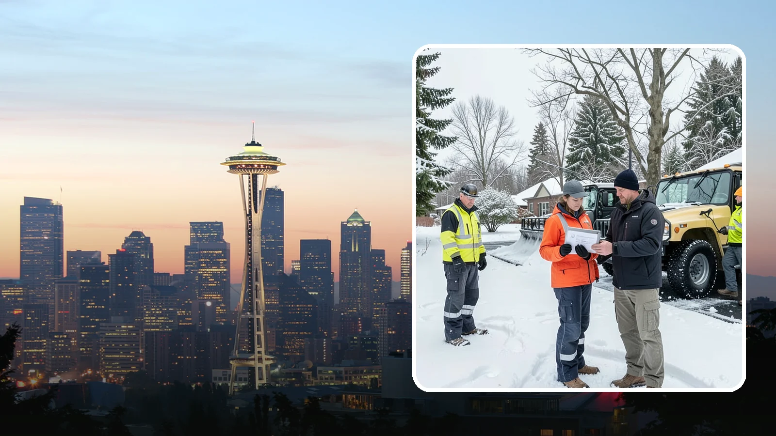 Snow Standby Service in Seattle, King County, WA - A reserved crew held ready for your property so a response is guaranteed the moment you need one.