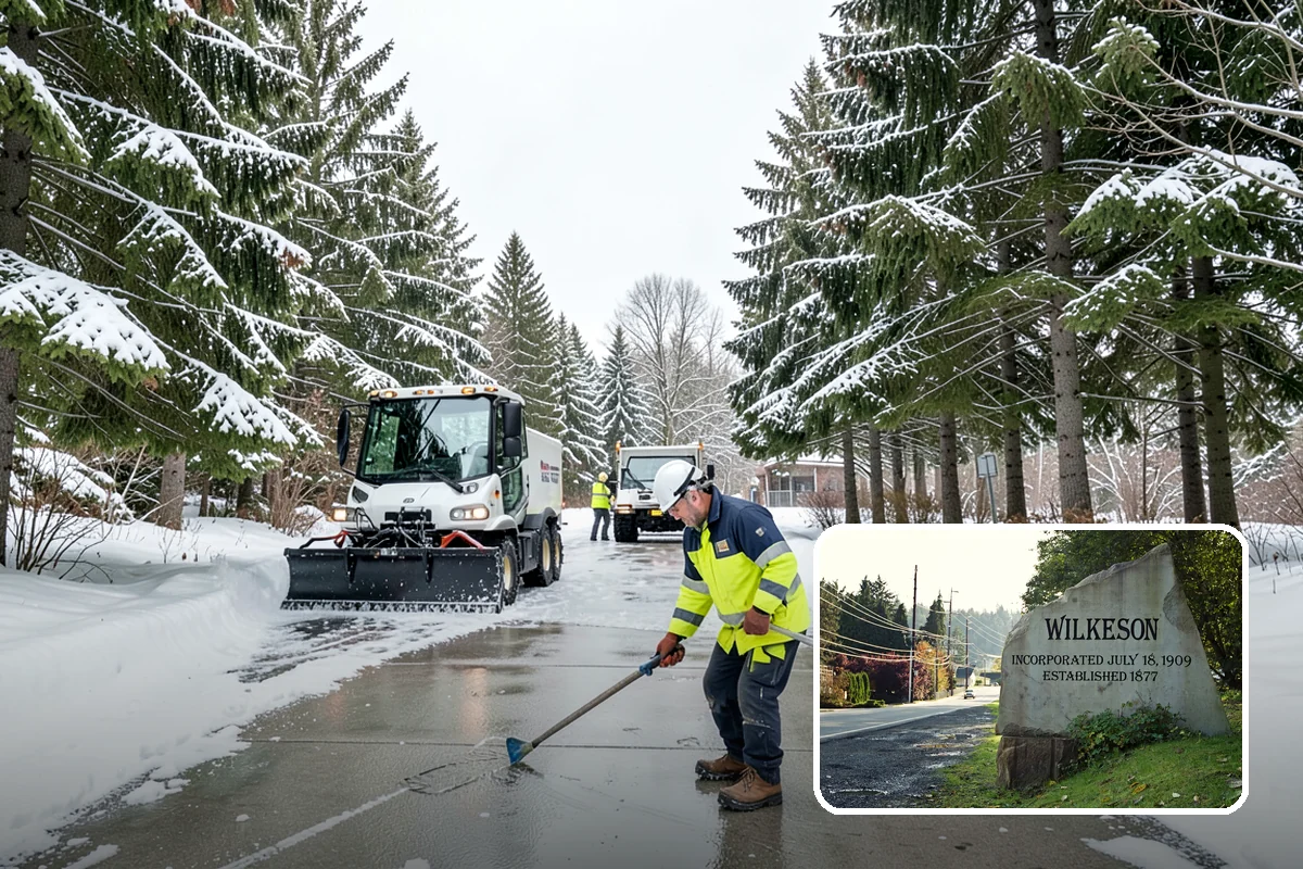 Snow Standby Service in Wilkeson, Pierce County, WA - Dedicated crew and equipment reserved for you